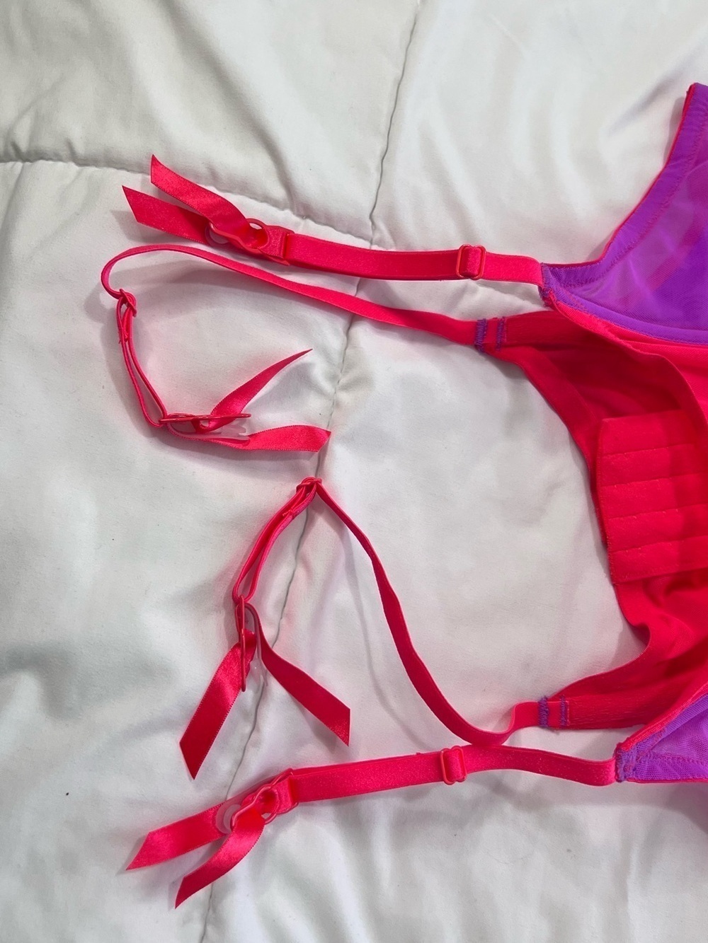 Savage X Fenty I Dare Hue Mesh Bustier size L - Picture 6 of 15